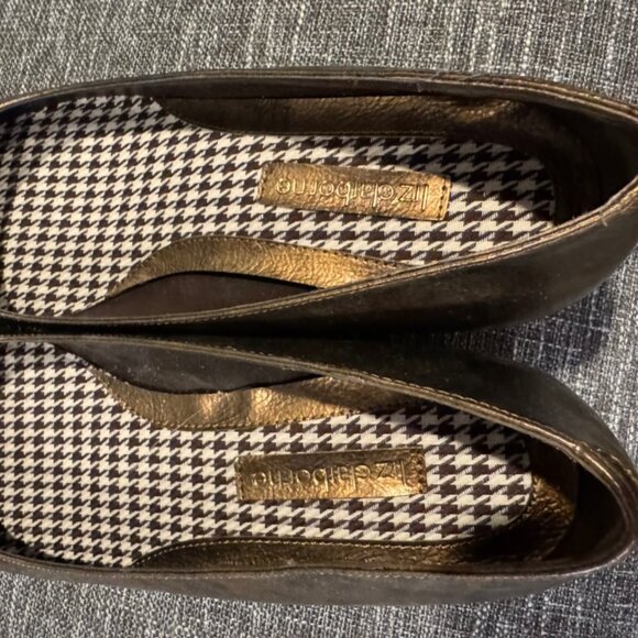 Liz Claiborne Philicia Square Toe Bronze Flats Tortoiseshell 7.5 M New With Box - Picture 6 of 10